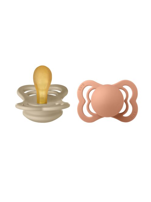 BIBS Supreme cumi 2-es szett, (Vanília/Barack), 0-6 hó