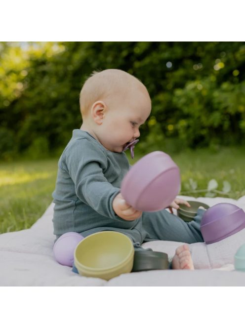 BIBS Ingó torony építőjáték, (Pasztell)