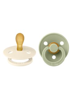   BIBS Colour 2-es szett, szimmetrikus cumifej, (Krémfehér/Zsálya), 0-6 hó