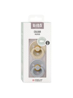   BIBS Colour 2-es szett, szimmetrikus cumifej, (Vanília/Delfin), 6-36 hó