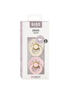   BIBS Boheme cumi 2-es szett, (Krémfehér/Cseresznyevirág), 6-18 hó