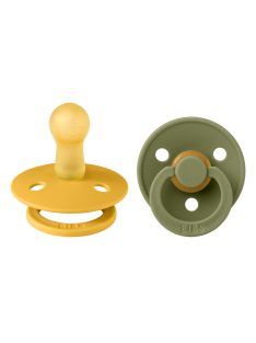 BIBS Colour 2-es szett, (Méz/Olivazöld), 6-18 hó