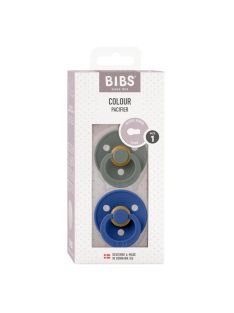 BIBS Colour 2-es szett, (Fenyőzöld/Búzavirág), 0-6 hó