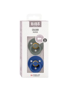 BIBS Colour 2-es szett, (Fenyőzöld/Búzavirág), 6-18 hó