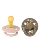 BIBS X Liberty 2-es Cumi szett, Colour, Capel, Púderrózsaszín Mix, 6-18 hó