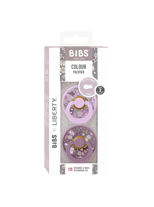 BIBS X Liberty 2-es Cumi szett, Colour, Kamilla, Viola Mix, 6-18 hó