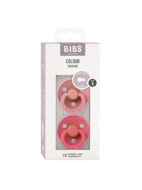 BIBS Colour 2-es szett, (Tearózsa/Korall), 0-6 hó