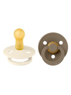 BIBS Colour 2-es szett, (Krémfehér/Tölgy), 6-18 hó