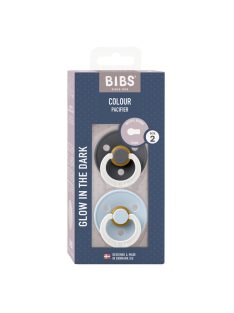   BIBS Colour 2-es szett, (Esti grafit/Esti pasztellkék), 6-18 hó