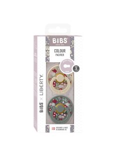   BIBS X Liberty 2-es Cumi szett, Colour, Kamilla, Fenyőzöld Mix, 6-18 hó