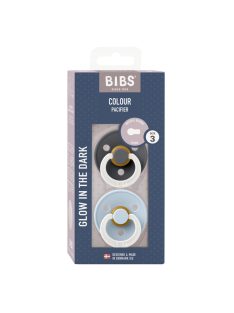   BIBS Colour 2-es szett, (Esti grafit/Esti pasztellkék), 18-36 hó