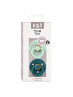 BIBS Colour 2-es szett, (Halványmenta/Erdei tó), 6-18 hó