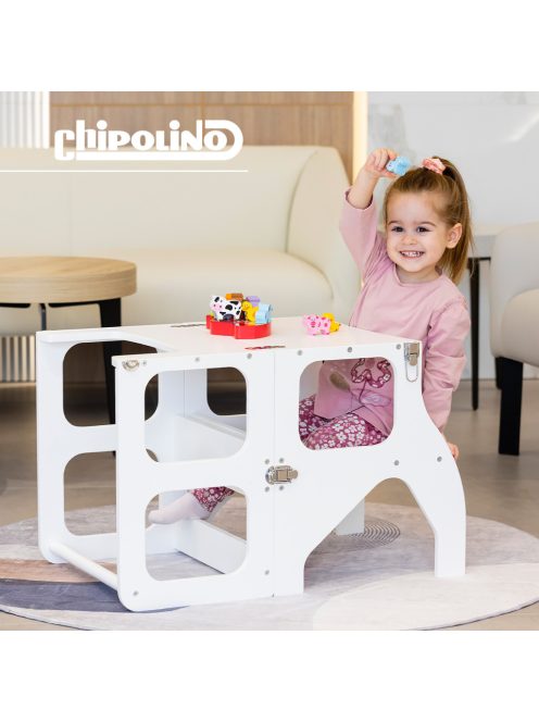 Chipolino Többfunkciós tanulótorony, fellépő - fehér
