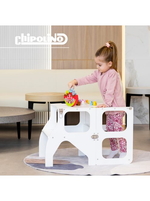Chipolino Többfunkciós tanulótorony, fellépő - fehér