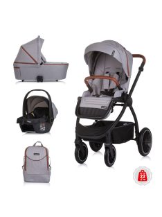   Chipolino Prestige 3az1-ben multifunkciós babakocsi - Cloud grey