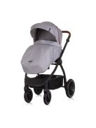 Chipolino Prestige 3az1-ben multifunkciós babakocsi - Cloud grey