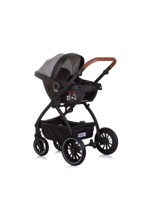 Chipolino Prestige 3az1-ben multifunkciós babakocsi - Cloud grey