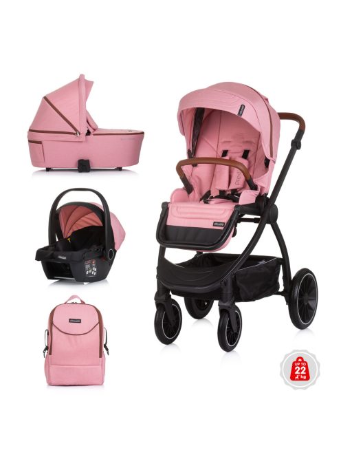 Chipolino Prestige 3az1-ben multifunkciós babakocsi - Marshmallow