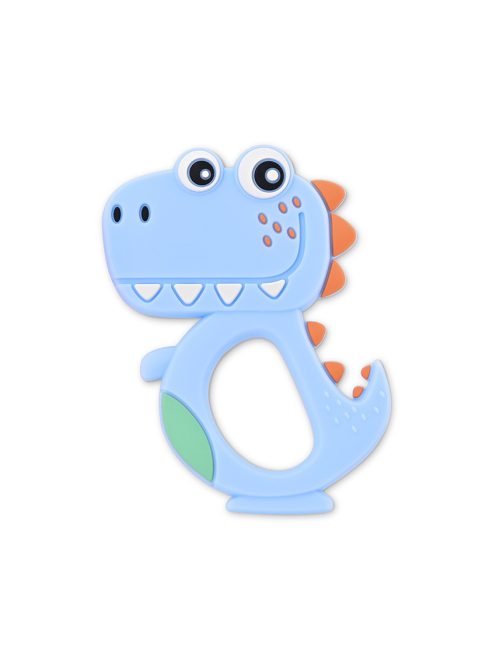 Baby Care szilikon rágóka - Dino Lucky Blue