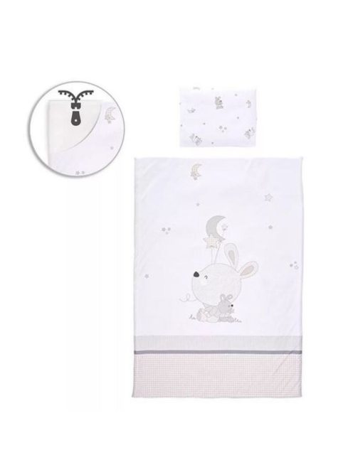 Lorelli 5 részes ágynemű garnitúra - Little Rabbits Grey