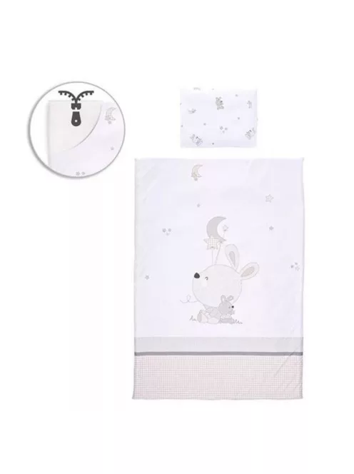Lorelli 5 részes ágynemű garnitúra - Little Rabbits Grey