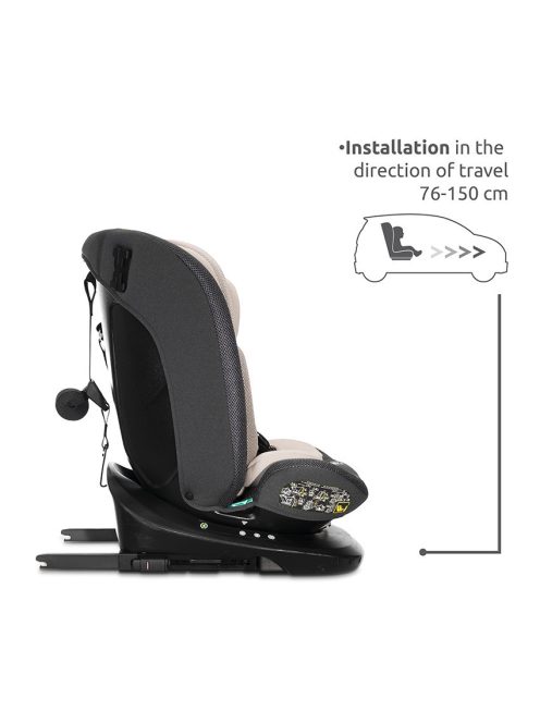 Lorelli Imola, isofix 360 autósülés, 40-150cm - Beige
