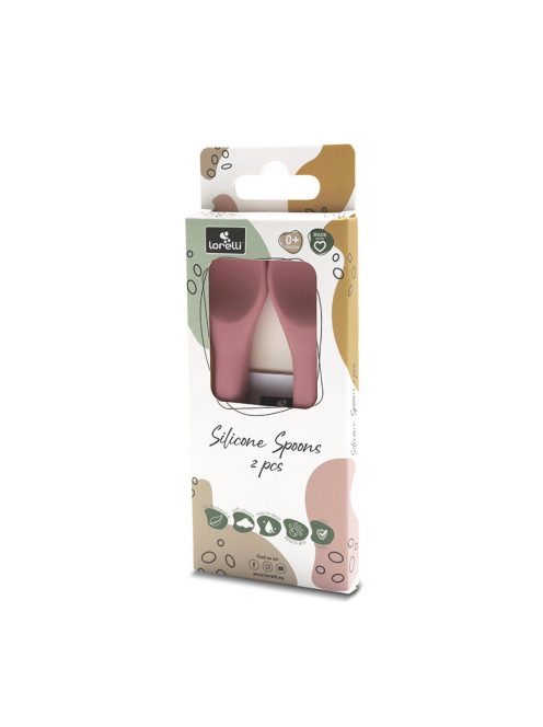 Lorelli Szilikon kanalak, 2 db - deep pink