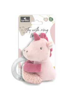 Lorelli Toys Plüss gyűrűs játék - Pink Unikornis