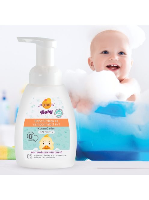 JimJams Baby Habfürdő és sampon 3in1, 250 ml