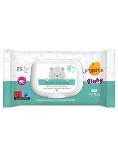 JimJams Baby nedves popsitörlőkendő, illatmentes, 52 db