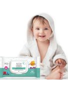 JimJams Baby nedves popsitörlőkendő, illatmentes, 52 db
