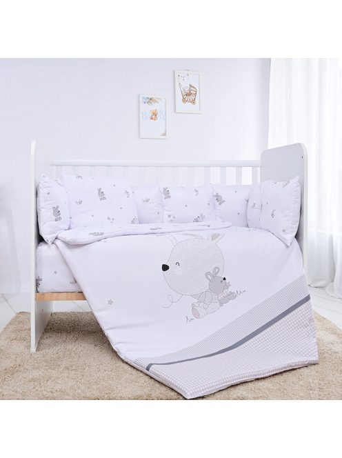 Lorelli Lilly ágynemű garnitúra 60x120 - Little Rabbits Grey