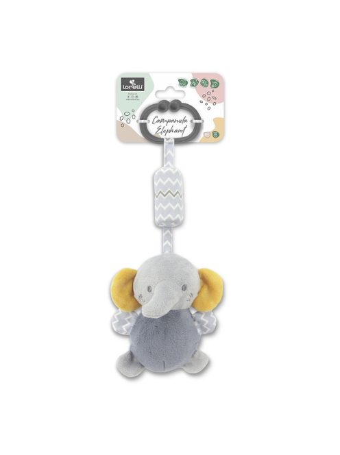 Lorelli Toys Campanula plüss babakocsi játék - Szürke Elefánt