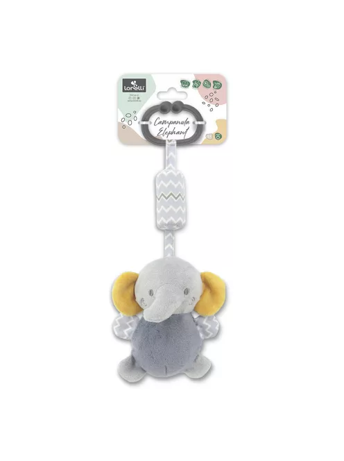 Lorelli Toys Campanula plüss babakocsi játék - Szürke Elefánt