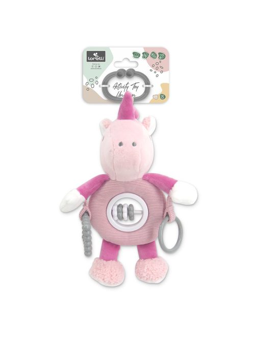 Lorelli Toys plüss csörgőjáték - Pink Unikornis