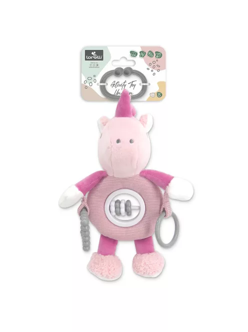 Lorelli Toys plüss csörgőjáték - Pink Unikornis