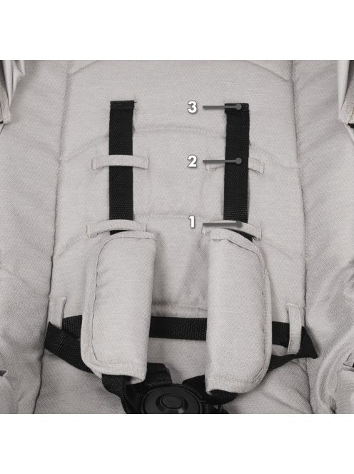 Lorelli Bianca multifunkciós babakocsi + adapter - Grey