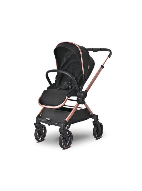 Lorelli Reya 3az1-ben multifunkciós babakocsi átfordítható tolókarral + Joy autóshordozó - Black Jasper