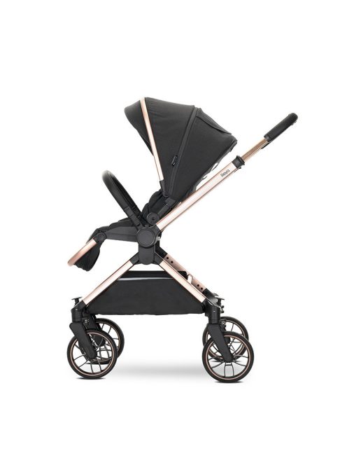 Lorelli Reya 3az1-ben multifunkciós babakocsi átfordítható tolókarral + Joy autóshordozó - Black Jasper