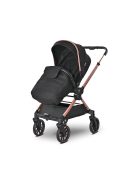 Lorelli Reya 3az1-ben multifunkciós babakocsi átfordítható tolókarral + Joy autóshordozó - Black Jasper