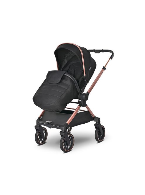 Lorelli Reya 3az1-ben multifunkciós babakocsi átfordítható tolókarral + Joy autóshordozó - Black Jasper
