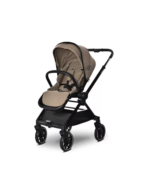 Lorelli Reya 3az1-ben multifunkciós babakocsi átfordítható tolókarral + Joy autóshordozó - Brown