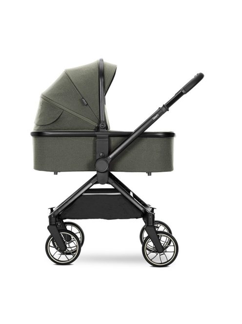 Lorelli Reya 3az1-ben multifunkciós babakocsi átfordítható tolókarral + Joy autóshordozó - Green