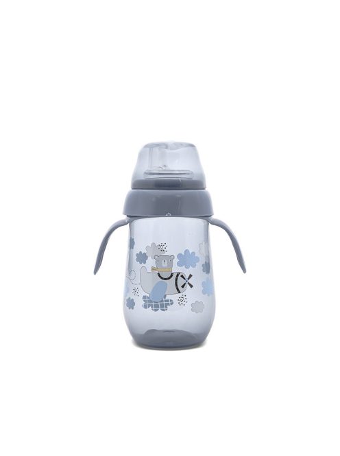 My Friend széles nyakú cumisüveg fogantyúval 260ml - Cameo Blue