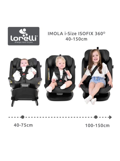 Lorelli Imola isofix 360 autósülés 40-150cm - Grey