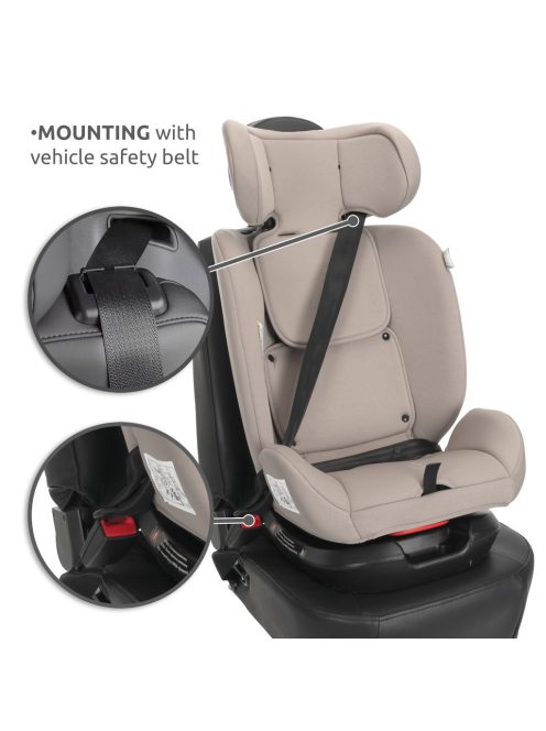 Lorelli Voyager i-Size autósülés 40-150cm + nyakpárna - Beige