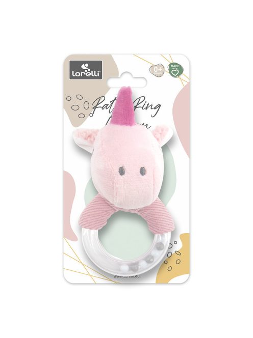Lorelli Toys Plüss csörgő - Pink Unikornis