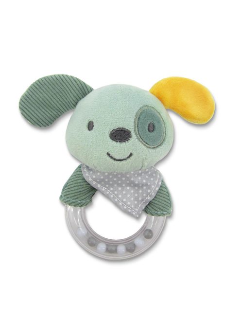 Lorelli Toys Plüss csörgő - Zöld Kutya