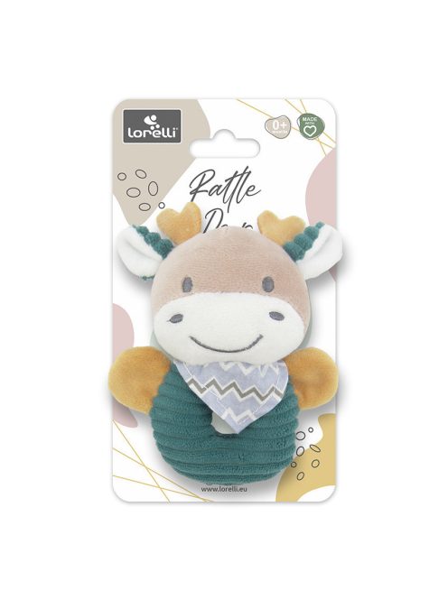 Lorelli Toys Plüss csörgő karika - Kék Szarvas