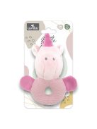 Lorelli Toys Plüss csörgő karika - Pink Unikornis